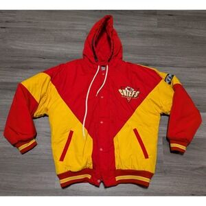 Vintage Logo 7 Kansas City Chiefs Full Zip Nylon Coat Size Med‎ Read Description